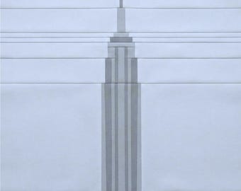 New York City - Empire State Building-quiltblokpatroon – Foundation Paper Piecing PDF - FPP