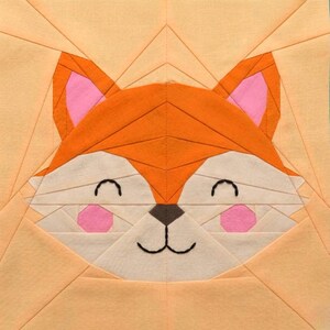 Fox Quilt Block Pattern – Foundation Paper Piecing PDF