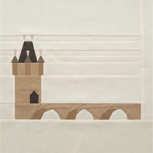 Prague - Charles Bridge Quilt Block Pattern – Foundation Paper Piecing PDF