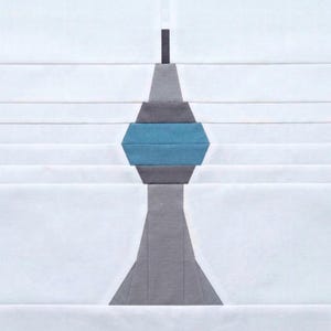 Toronto - CN Tower Quilt Block Pattern – Foundation Paper Piecing PDF