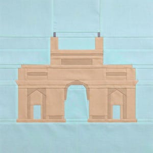 Mumbai - Gateway of India Quilt Block Pattern – Foundation Paper Piecing PDF