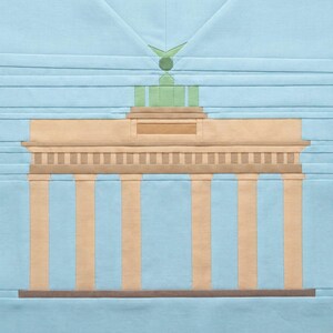Berlin - Brandenburg Gate Quilt Block Pattern – Foundation Paper Piecing PDF