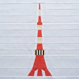 Tokyo - Tokyo Tower Quilt Block Pattern – Foundation Paper Piecing PDF