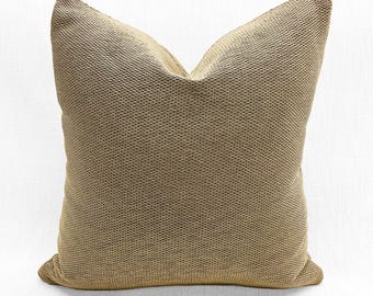 PIERRE FREY Fadini Borghi "Virgile" Bronzo Pillow Cover - 20 x 20 inches