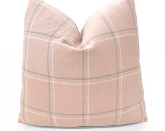 Holland & Sherry “Sloane Sq” Cerise Pillow Cover - 22 x 22 inches