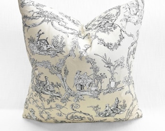 ONE 22x22 Thibaut "Paysannerie Toile" PILLOW COVER