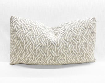 ONE 15x25 Christopher Farr "Tangle" Rose Lumbar PILLOW COVER