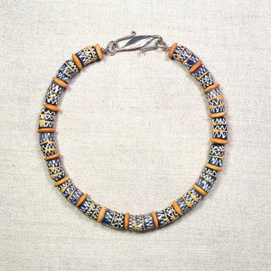Contemporary African Bead and Dutch Glass Bead Necklace