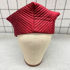 HANDMADE Red, Yellow Vintage Gilgit Button Hats