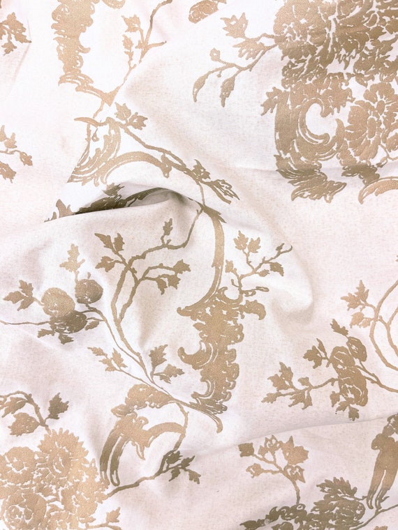 FORTUNY REMNANT - "Veneziano" Ivory & gold