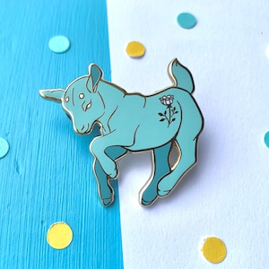 Baby Goat Hard Enamel Pin- My Little Goat Kid