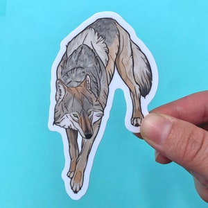 Timber Wolf Waterproof Vinyl Sticker