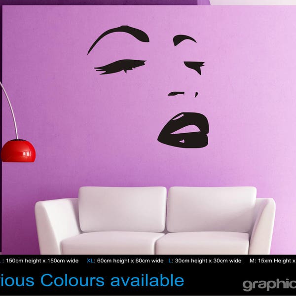 Marilyn monroe mur d’art autocollant décalque decal