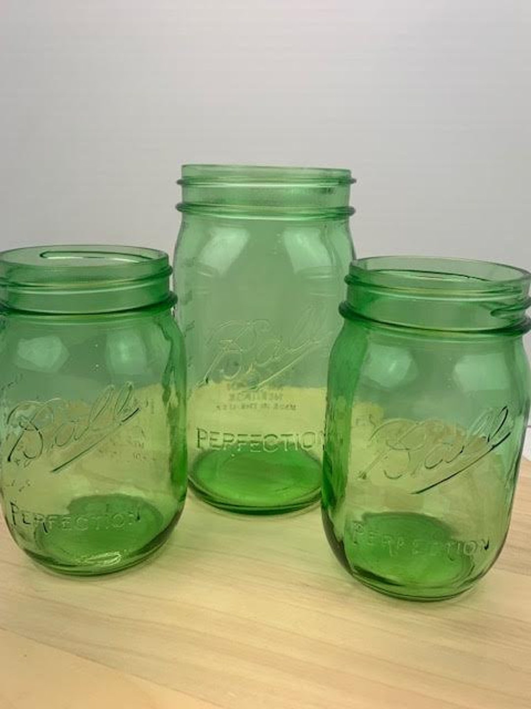 Collectible American Heritage Green Ball Jar, 19131915 Green Ball Pint Jar, Green Ball