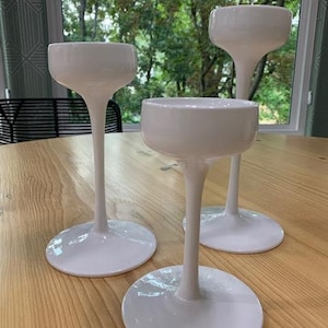 IKEA Blomster 16790 Kerzenhalter-Set mit 3 Stück, weiße Blomster-Kerzenhalter, Kerzenhalter für Teelichter, ausgemusterter IKEA-Kerzenhalter, Hygge