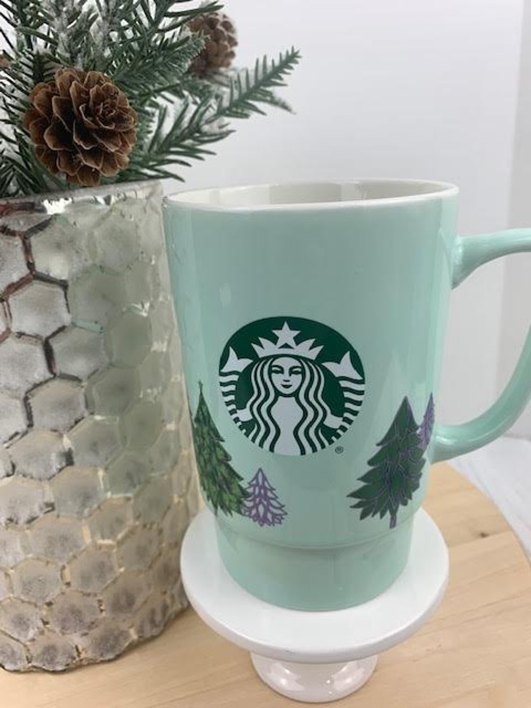 2020 Mint Green Christmas Starbucks Mug, 2020 Starbucks Christmas Tree