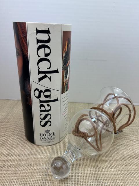 Vintage Neck Glass by Designer Christer Holmgren, Gilde Glas by 