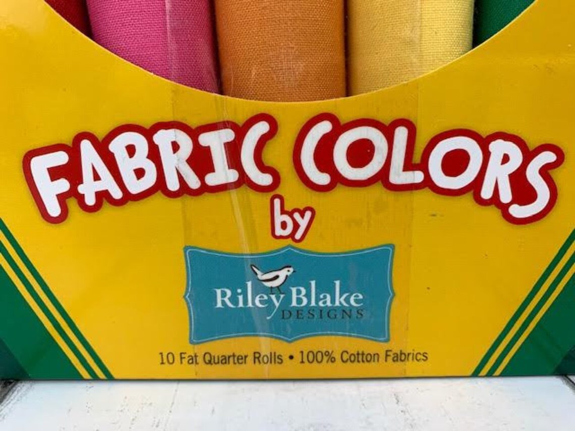 2016 Riley Blake Crayola Fabric Colors Crayon Quilt 10 Fat Etsy