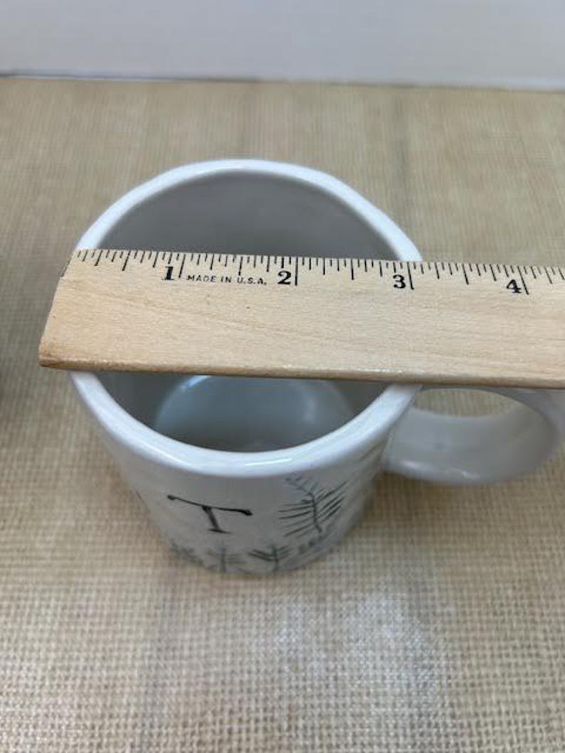 OOS Dagny Monogram Mugs from Anthropologie, Dagny Initial M Mug, Dagny Initial T Mug, Dagny Floral Monogram Mugs, AnthroHome, Anthropologie image 8