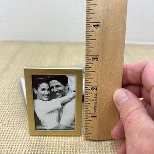 Set of 3 Mini Frames, Set of 3 Metal Miniature Picture Frames, Wedding ...
