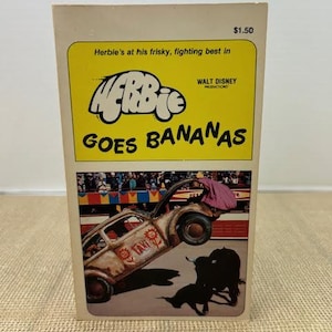 Herbie Goes Bananas Vintage Scholastic Paperback, Herbie Goes Bananas Paperback Book in Very Good Condition
