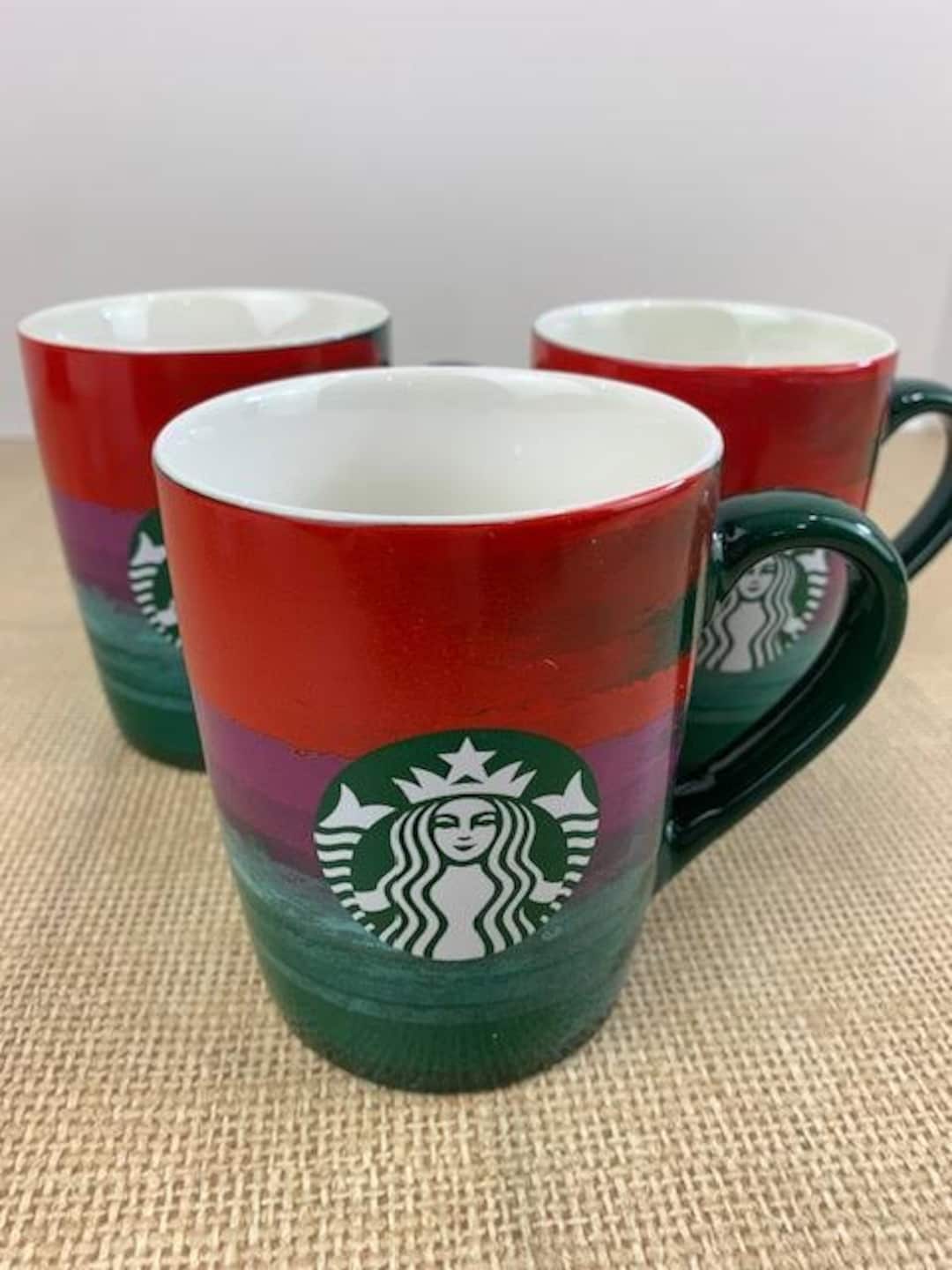 2021 Starbucks Brush Strokes Mug, Starbucks 10 Oz Brushstroke Coffee