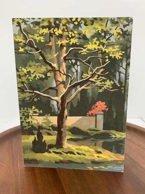 Paint by Number Greeting Card Frameable Paint by Number Etsy