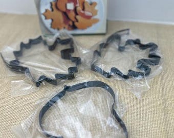 NIB Williams-Sonoma Autumn Pancake Molds from 2002, Maple Leaf Pancake Mold, Acorn Pancake Mold, Oak Leaf Pancake Mold