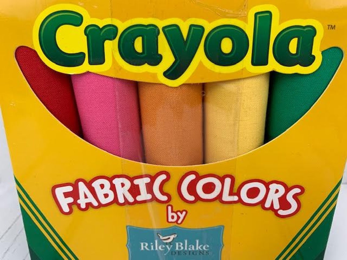 2016 Riley Blake Crayola Fabric Colors Crayon Quilt 10 Fat Etsy