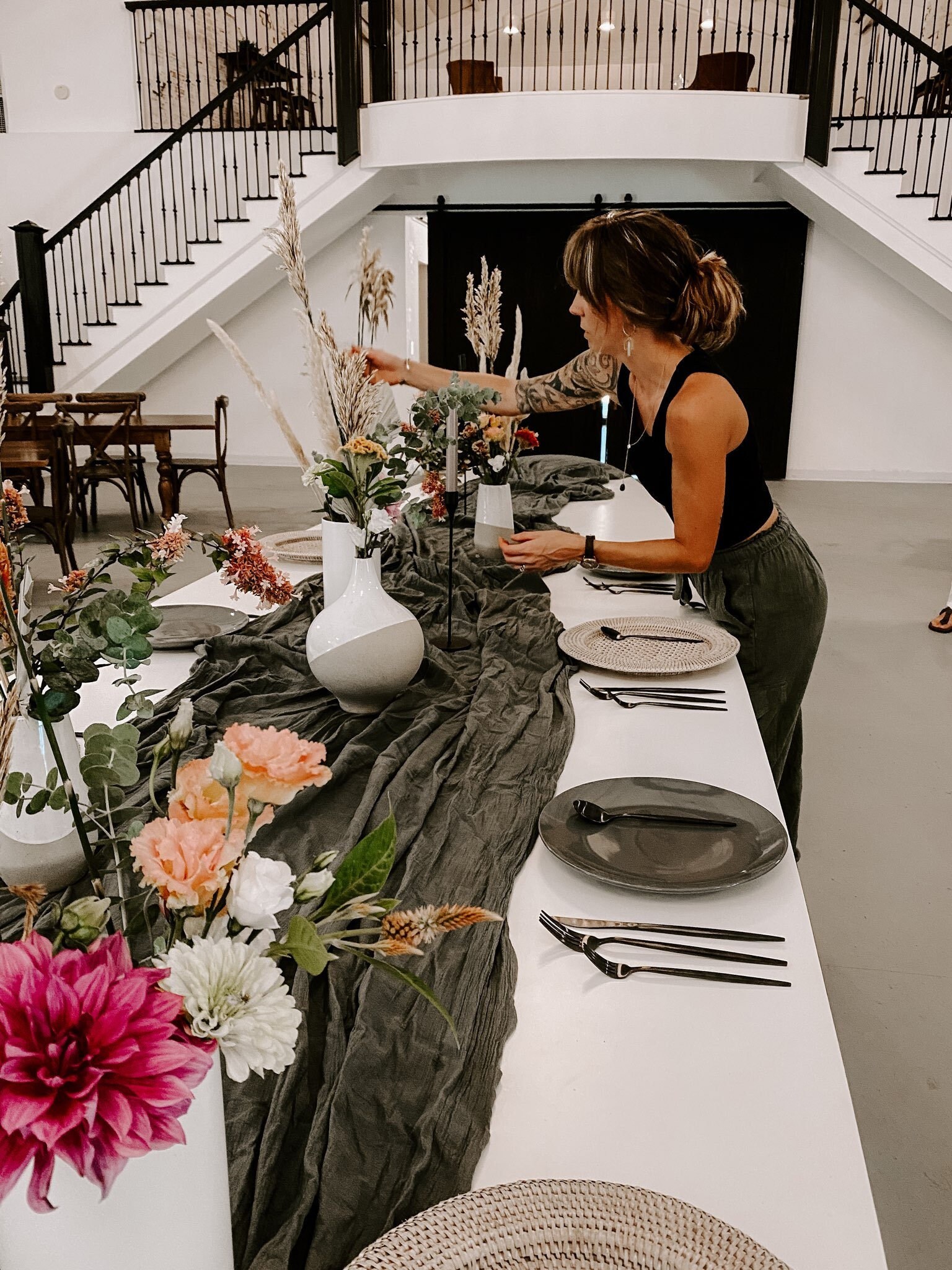 Sage Green Dyed Table Runner Dark Sage Wedding Garden Wedding Green Wedding Decor Sustainable Wedding Decor