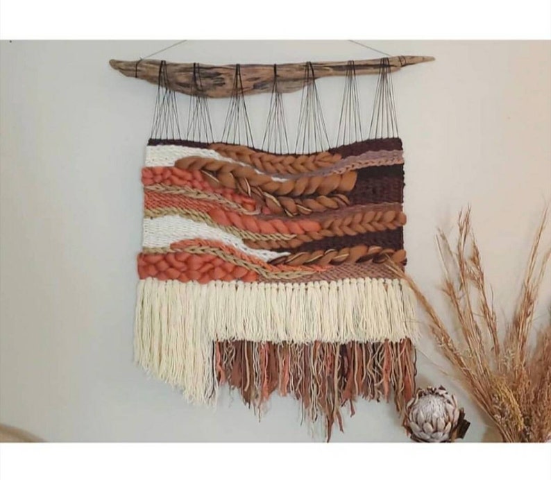 XL Woven Wall Hanging Terracotta Home Decor Wall Hanging Etsy