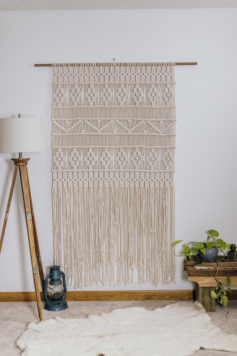 XL Macrame Wall Hanging Macrame Panel Macrame Room Divider Etsy