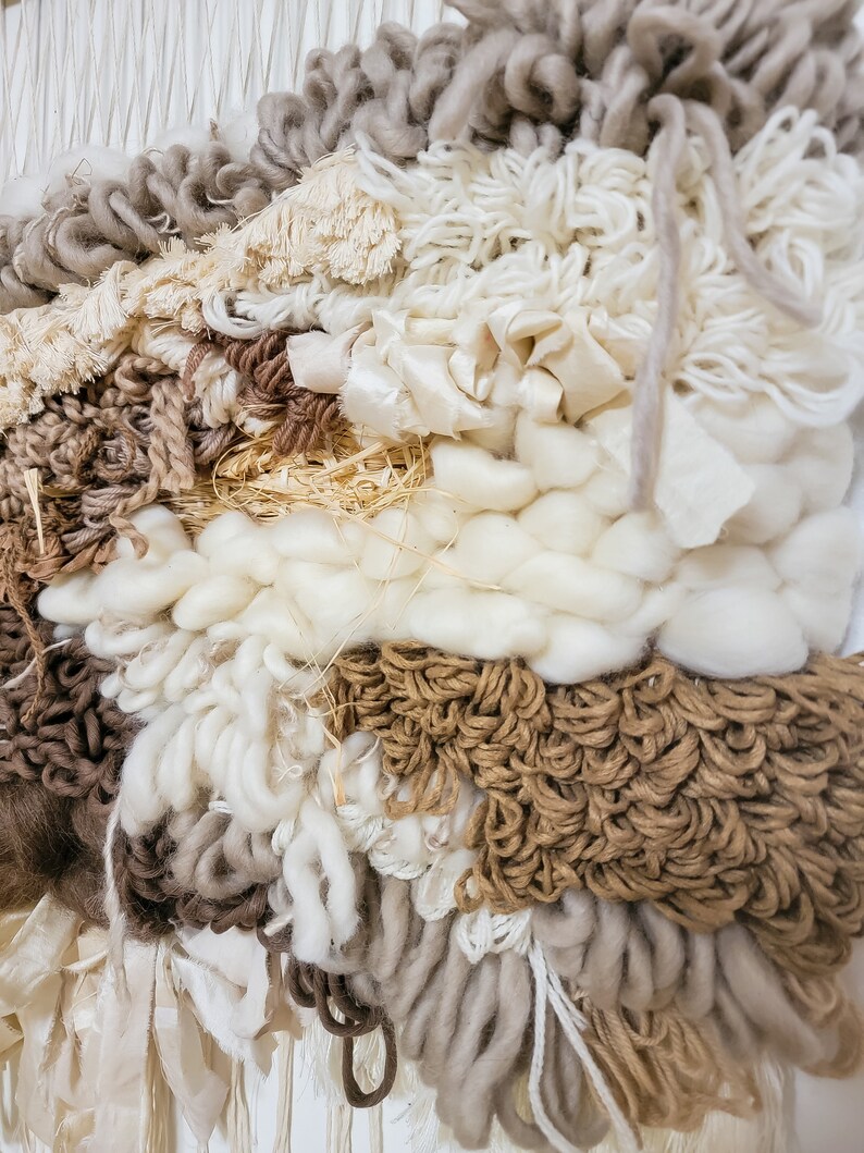 Neutral Home Decor Woven Wall Hanging Handwoven Art Gifts Etsy