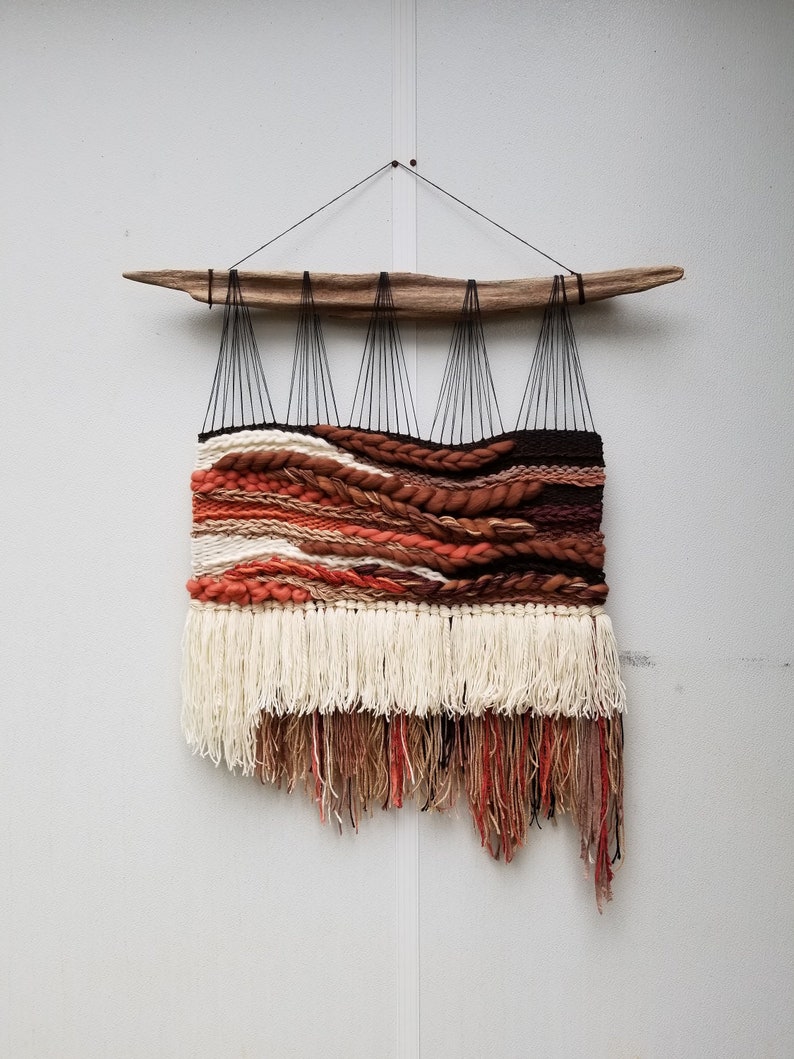 XL Woven Wall Hanging Terracotta Home Decor Wall Hanging Etsy