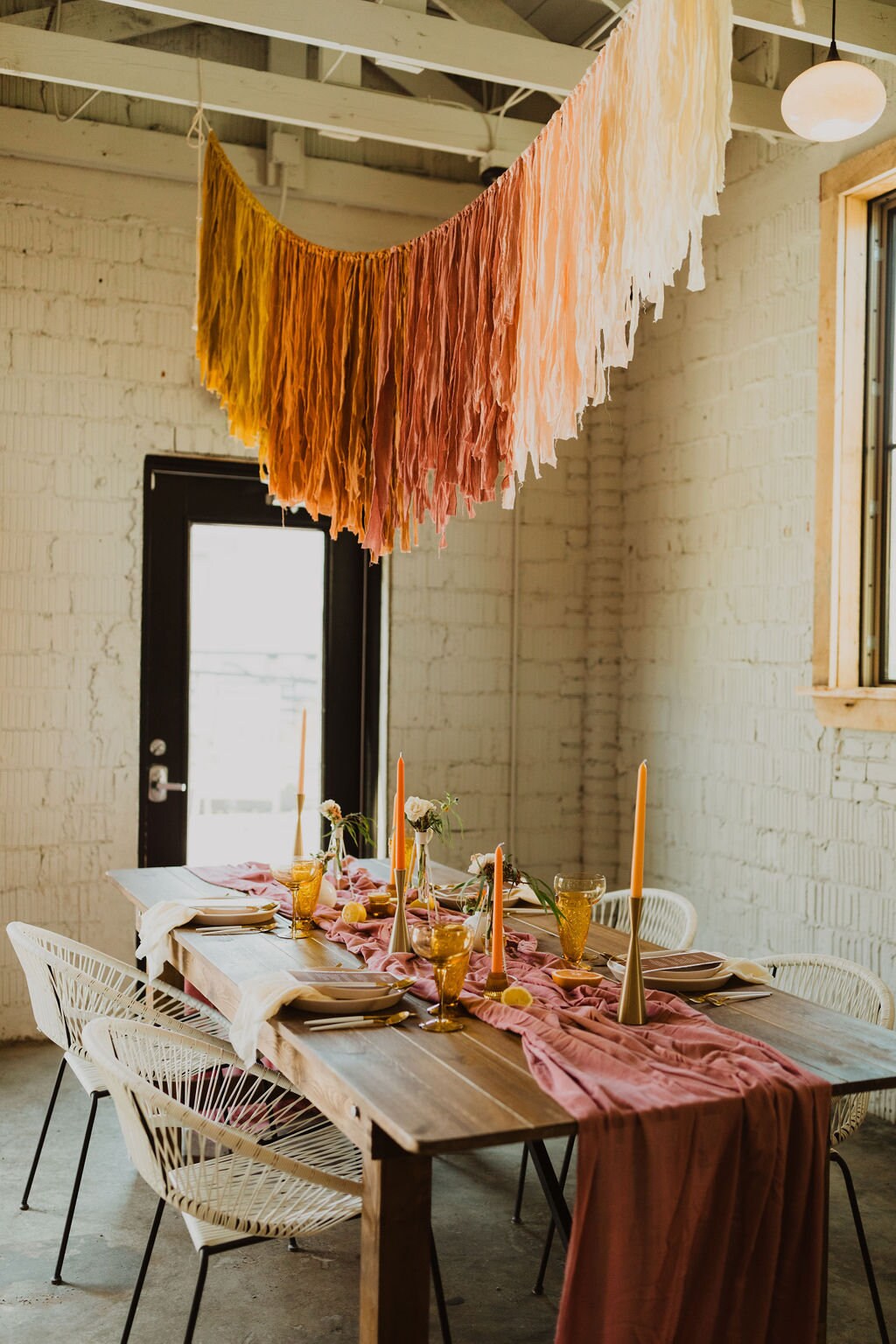 Mauve Table Runner Rustic Wedding Decor Table Decor Gauze Etsy