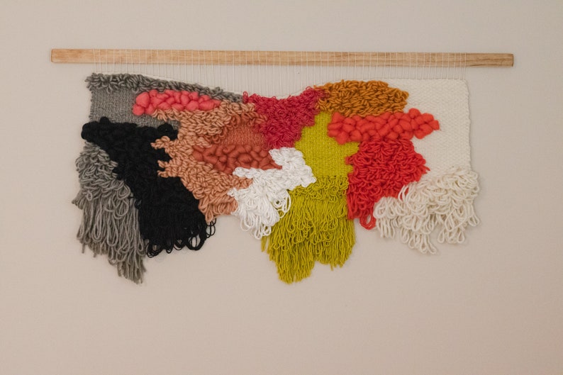 Extra Large Woven Wall Hanging Chartreuse Home Decor Color Etsy