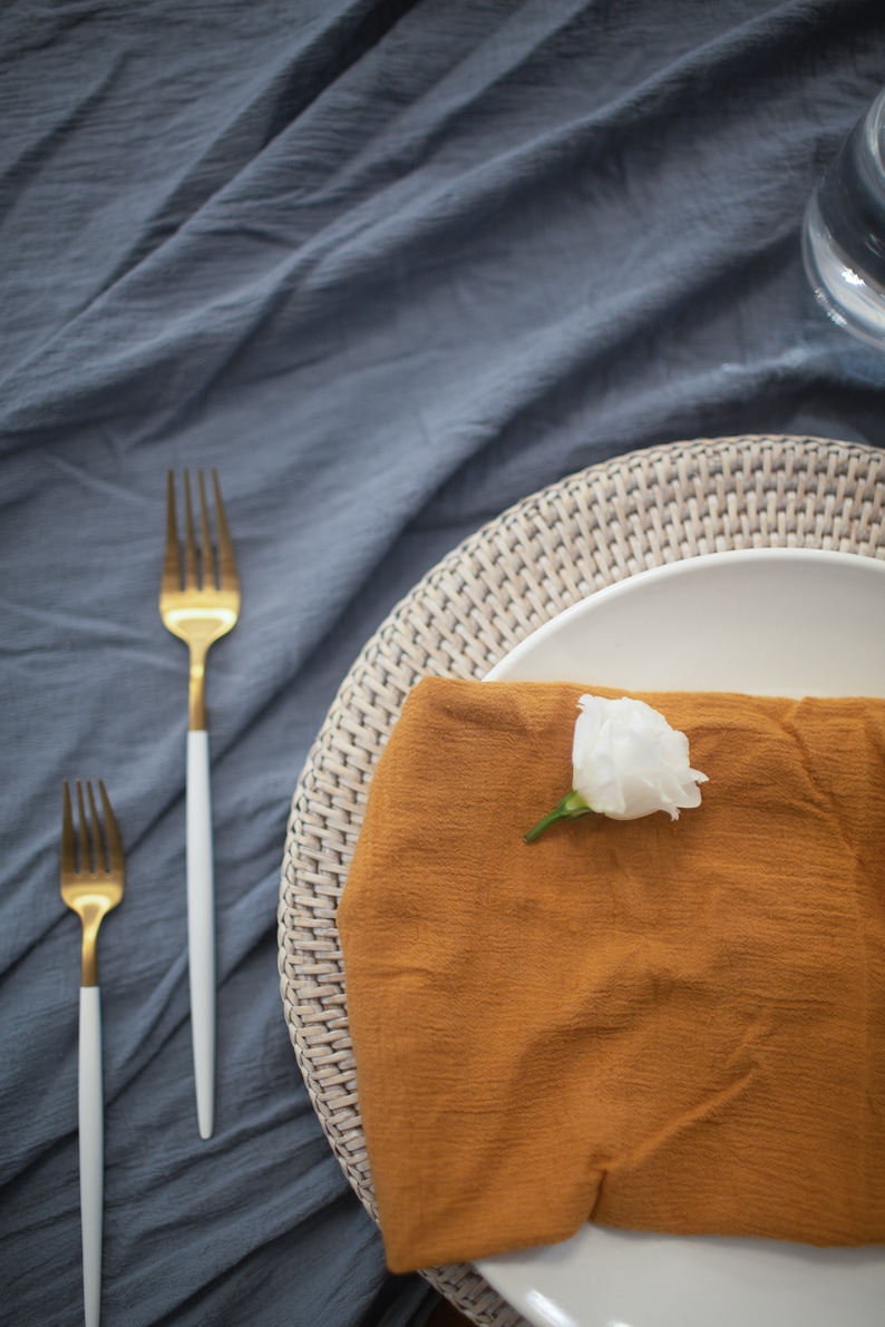 Slate Blue Table Runner Rustic Wedding Decor Wedding Table Etsy