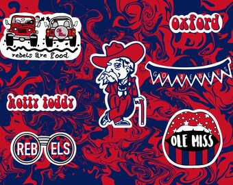 Mississippi Rebels #7 NCAA College Vinyl Sticker Decal Car Window Wall Mississippi Rebels #7 NCAA College Vinyl Sticker Decal Car Window Wall