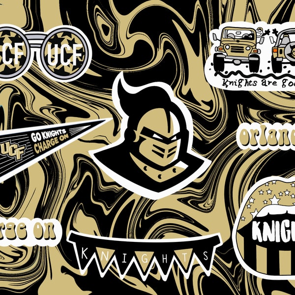 University of Central Florida Sticker Inspired Pack for Laptops & Hydroflasks