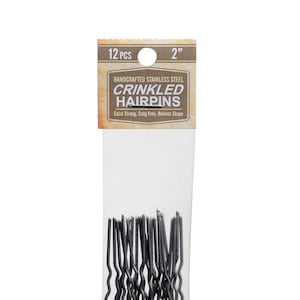 &quot;Heavyduty 2 &quot;&quot;Crinkled Silver Edelstahl Haarnadeln&quot;