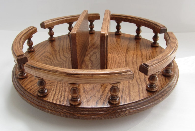 Amish Handcrafted 14 Lazy Susan Turntable With Napkin Etsy