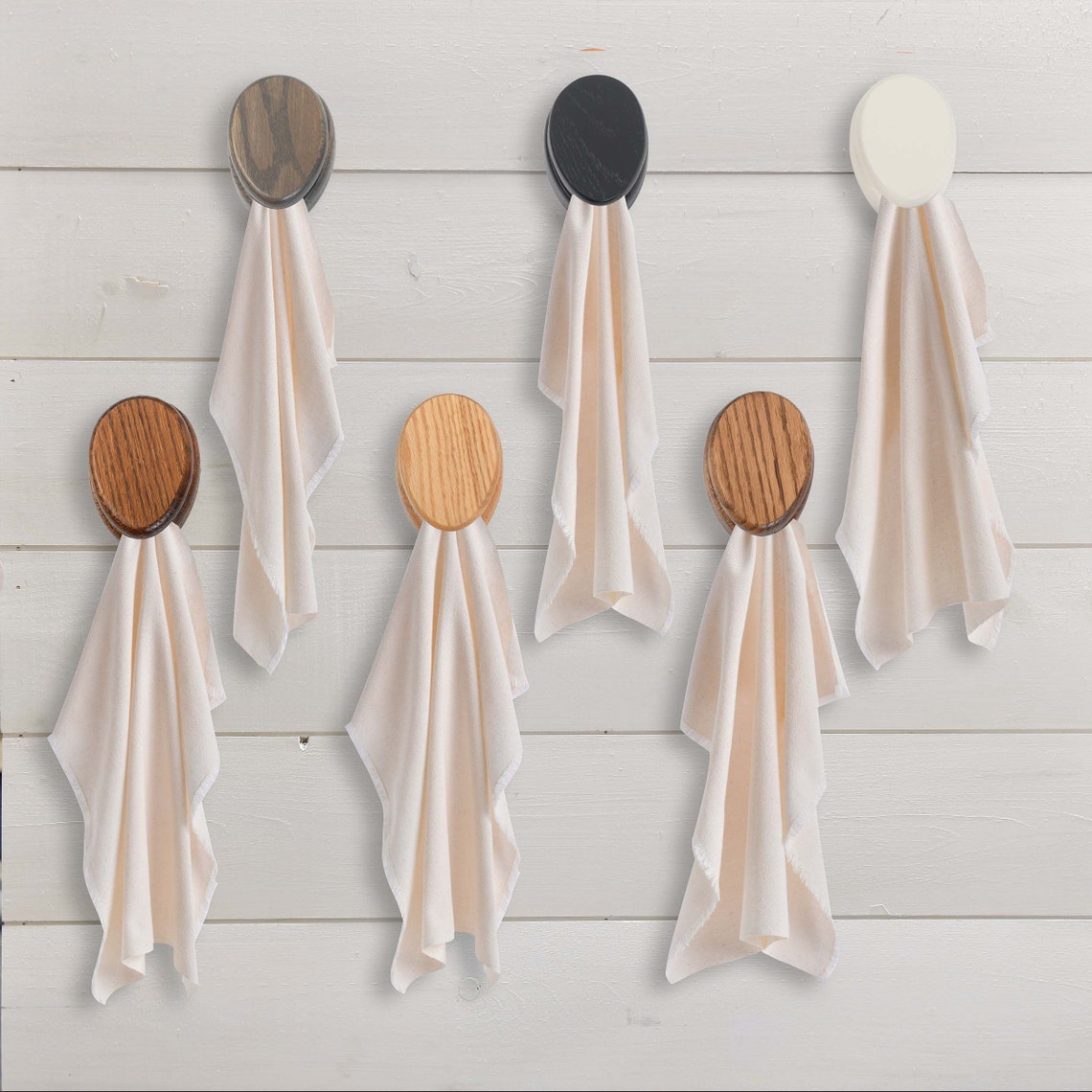 Amish Wood Marble Towel Holder Wall Mounted Adhesive Bathroom Etsy