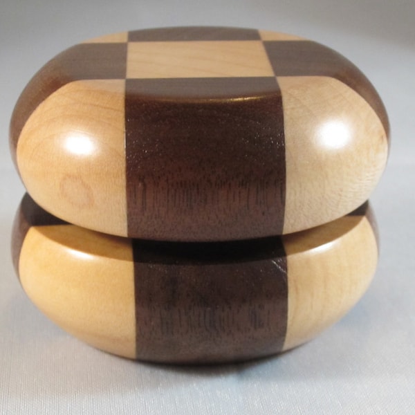 Amish Handcrafted Wooden YoYo Solid WALNUT/MAPLE Wood