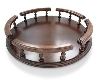 Amish Handcrafted 14" Lazy Susan Turntable Solid BROWN MAPLE
