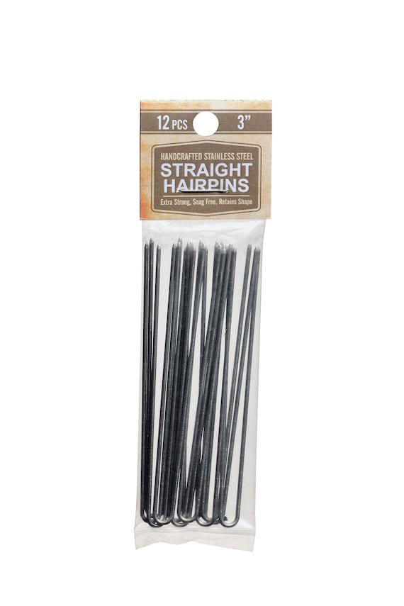 Amish Made Heavy Duty 3 Stainless Steel Hairpins Hair Pin Pack Etsy