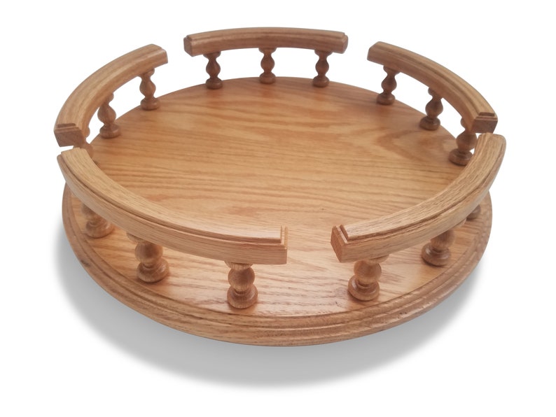 Amish Handcrafted 14 Lazy Susan Turntable Solid OAK Etsy
