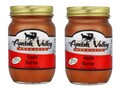 Amish Valley Products Old Fashioned Sugar Free Apple Butter  TWO 16 oz Glass Jars