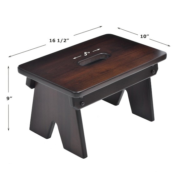 Amish Handcrafted Solid MAPLE Wood Step Stool Footstool A Step