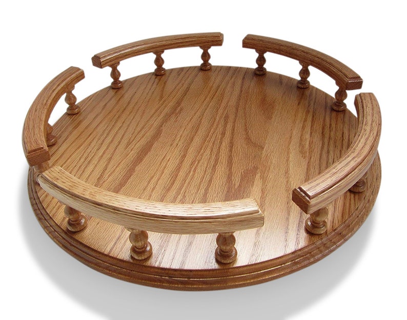Amish Handcrafted 14 Lazy Susan Turntable Solid OAK Etsy
