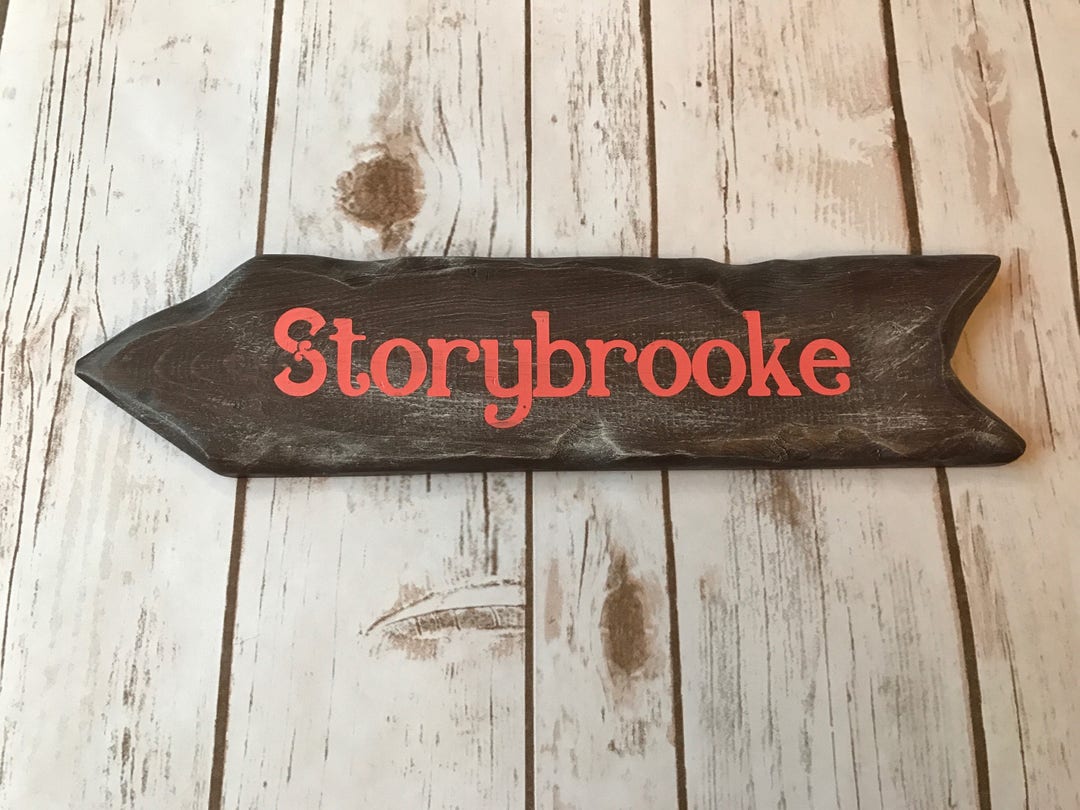 Rustic Hand Painted Storybrooke Directional Sign / Once Upon A Time ...